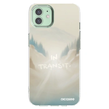 Picasee silikonowe przeźroczyste etui na Apple iPhone 12 - IN TRANSIT