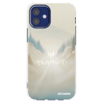 Picasee silikonowe przeźroczyste etui na Apple iPhone 12 mini - IN TRANSIT