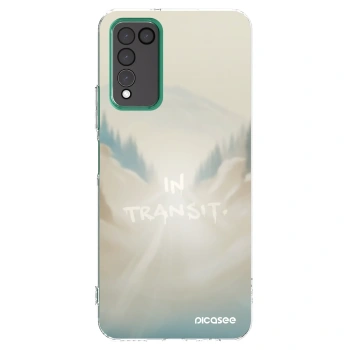 Picasee silikonowe przeźroczyste etui na Honor 10X Lite - IN TRANSIT