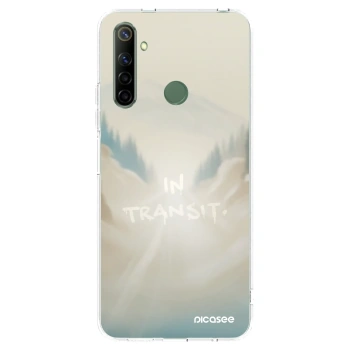 Picasee silikonowe przeźroczyste etui na Realme 5 - IN TRANSIT