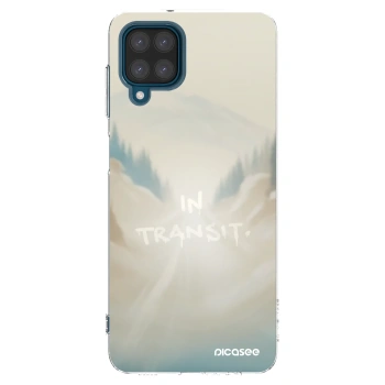 Picasee silikonowe przeźroczyste etui na Samsung Galaxy A12 A125F - IN TRANSIT