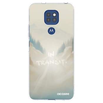 Picasee silikonowe przeźroczyste etui na Motorola Moto G9 Play - IN TRANSIT