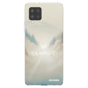 Picasee silikonowe przeźroczyste etui na Samsung Galaxy A42 A426B - IN TRANSIT