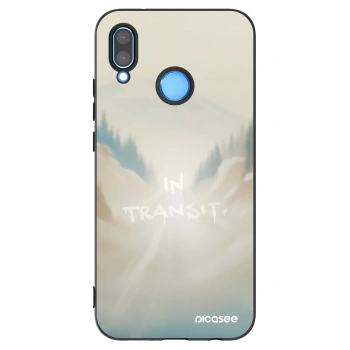 Picasee silikonowe czarne etui na Huawei P20 Lite - IN TRANSIT