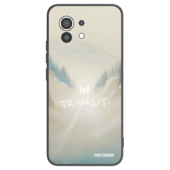 Picasee silikonowe czarne etui na Xiaomi Mi 11 - IN TRANSIT