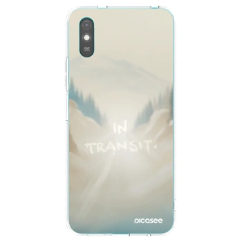 Picasee silikonowe przeźroczyste etui na Xiaomi Redmi 9AT - IN TRANSIT