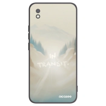 Picasee silikonowe czarne etui na Xiaomi Redmi 9AT - IN TRANSIT