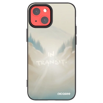 Picasee silikonowe czarne etui na Apple iPhone 13 mini - IN TRANSIT