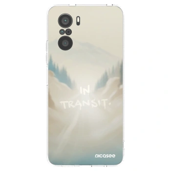 Picasee silikonowe przeźroczyste etui na Xiaomi Poco F3 - IN TRANSIT