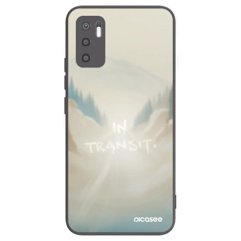 Picasee silikonowe czarne etui na Xiaomi Redmi Note 10 5G - IN TRANSIT
