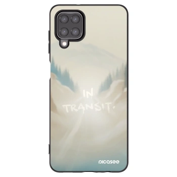 Picasee silikonowe czarne etui na Samsung Galaxy M12 M127F - IN TRANSIT