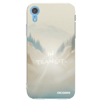 Picasee silikonowe przeźroczyste etui na Apple iPhone XR - IN TRANSIT