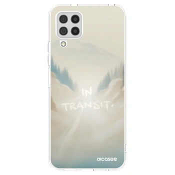 Picasee silikonowe przeźroczyste etui na Samsung Galaxy A22 A225F 4G - IN TRANSIT