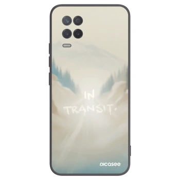 Picasee silikonowe czarne etui na Realme 8 5G - IN TRANSIT