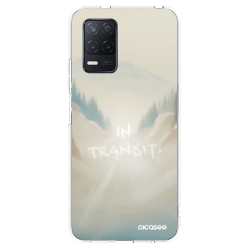 Picasee silikonowe przeźroczyste etui na Realme 8 5G - IN TRANSIT