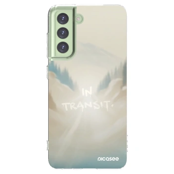 Picasee silikonowe przeźroczyste etui na Samsung Galaxy S21 FE 5G - IN TRANSIT