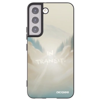 Picasee silikonowe czarne etui na Samsung Galaxy S22 5G - IN TRANSIT