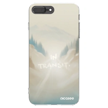 Picasee silikonowe przeźroczyste etui na Apple iPhone 7 Plus - IN TRANSIT
