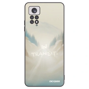Picasee silikonowe czarne etui na Xiaomi Redmi Note 11 - IN TRANSIT