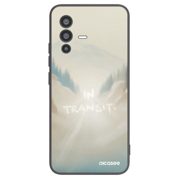 Picasee silikonowe czarne etui na Vivo V23 5G - IN TRANSIT