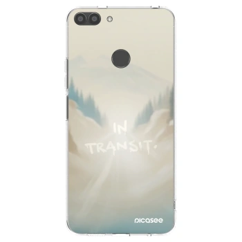 Picasee silikonowe przeźroczyste etui na Huawei P Smart - IN TRANSIT