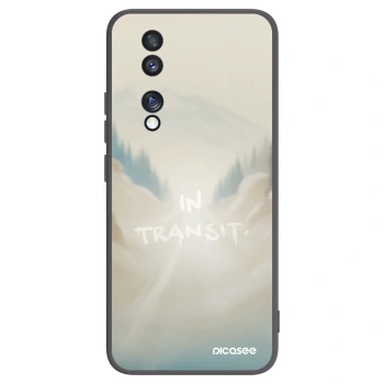 Picasee silikonowe czarne etui na Honor 70 - IN TRANSIT