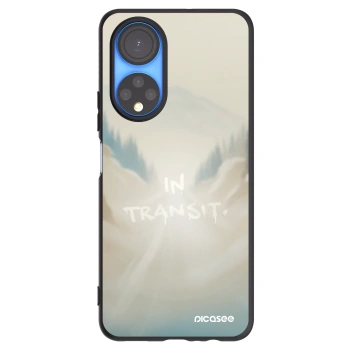 Picasee silikonowe czarne etui na Honor X7 - IN TRANSIT
