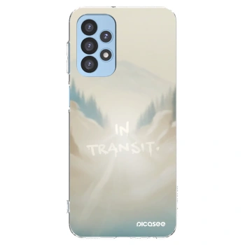 Picasee silikonowe przeźroczyste etui na Samsung Galaxy A23 A235F 4G - IN TRANSIT