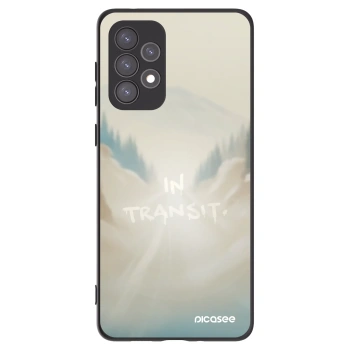 Picasee silikonowe czarne etui na Samsung Galaxy A73 5G - IN TRANSIT