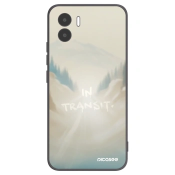 Picasee silikonowe czarne etui na Xiaomi Redmi A1 - IN TRANSIT