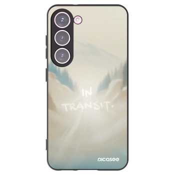 Picasee silikonowe czarne etui na Samsung Galaxy S23 5G - IN TRANSIT