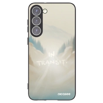 Picasee silikonowe czarne etui na Samsung Galaxy S23+ 5G - IN TRANSIT