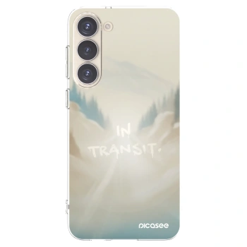 Picasee silikonowe przeźroczyste etui na Samsung Galaxy S23+ 5G - IN TRANSIT