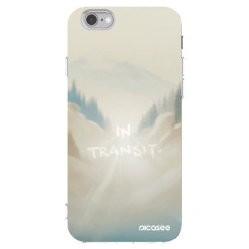 Picasee silikonowe przeźroczyste etui na Apple iPhone 6/6S - IN TRANSIT