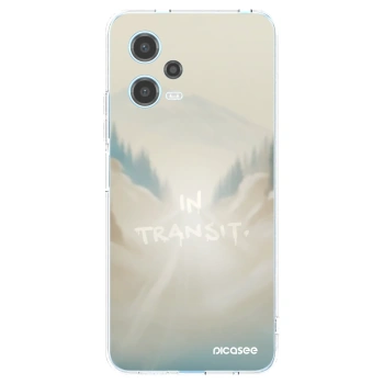 Picasee silikonowe przeźroczyste etui na Xiaomi Redmi Note 12 5G - IN TRANSIT
