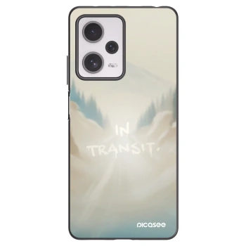 Picasee silikonowe czarne etui na Xiaomi Redmi Note 12 Pro+ 5G - IN TRANSIT