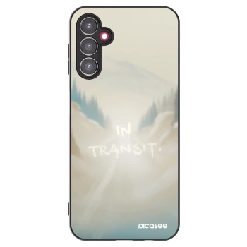 Picasee silikonowe czarne etui na Samsung Galaxy A14 4G A145R - IN TRANSIT