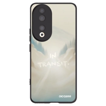 Picasee silikonowe czarne etui na Honor 90 5G - IN TRANSIT