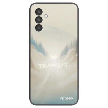 Picasee silikonowe czarne etui na Samsung Galaxy A04s A047F - IN TRANSIT