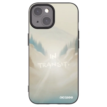 Picasee silikonowe czarne etui na Apple iPhone 15 - IN TRANSIT