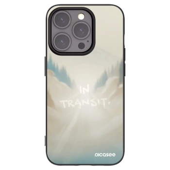 Picasee silikonowe czarne etui na Apple iPhone 15 Pro - IN TRANSIT