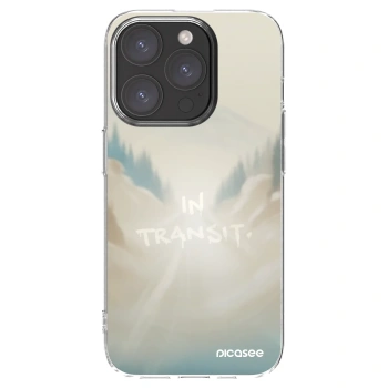 Picasee silikonowe przeźroczyste etui na Apple iPhone 15 Pro - IN TRANSIT
