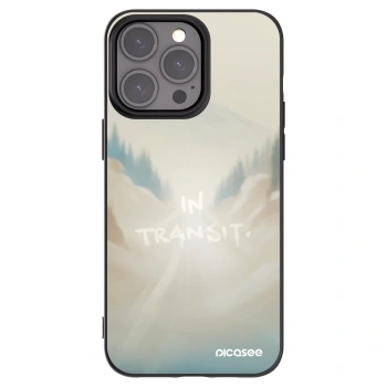 Picasee silikonowe czarne etui na Apple iPhone 15 Pro Max - IN TRANSIT