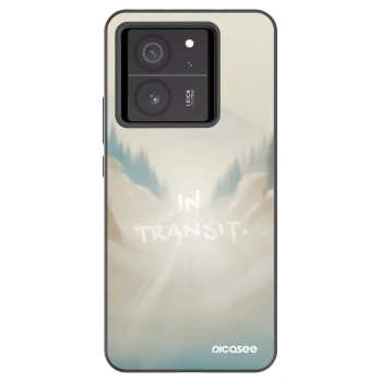 Picasee silikonowe czarne etui na Xiaomi 13T - IN TRANSIT