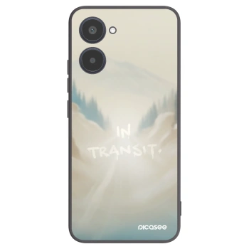 Picasee silikonowe czarne etui na Realme 10 4G - IN TRANSIT