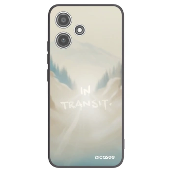 Picasee silikonowe czarne etui na Xiaomi Redmi 12 5G - IN TRANSIT