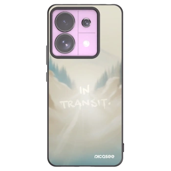 Picasee silikonowe czarne etui na Xiaomi Redmi Note 13 Pro 5G - IN TRANSIT