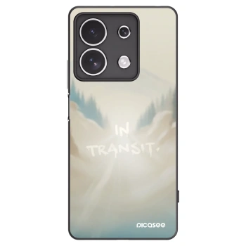 Picasee silikonowe czarne etui na Xiaomi Redmi Note 13 4G - IN TRANSIT