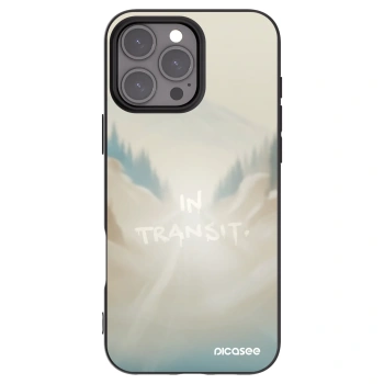 Picasee silikonowe czarne etui na Apple iPhone 16 Pro Max - IN TRANSIT