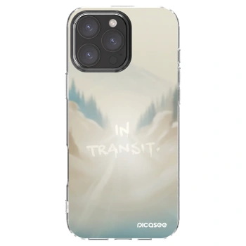Picasee silikonowe przeźroczyste etui na Apple iPhone 16 Pro Max - IN TRANSIT